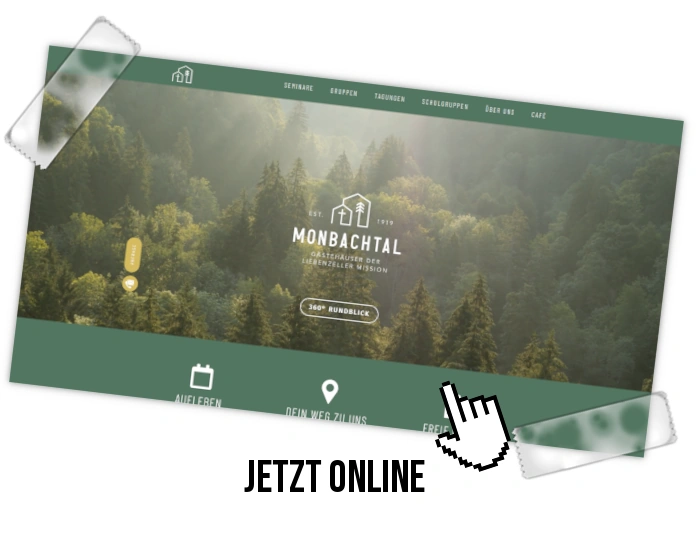 Christliche Gästehauser Monbachtal - Homepage Screenshot